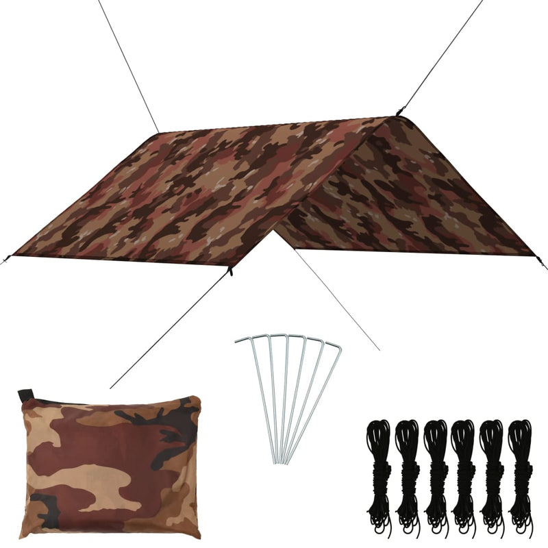 Afbeelding laden in galerijviewer, Vidaxl afdekzeil 3x2,85 m camouflage
