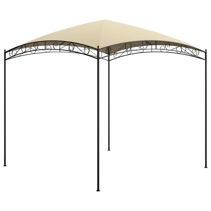 Afbeelding laden in galerijviewer, Vidaxl prieel 180 g m² 3x3x2,65 m crème
