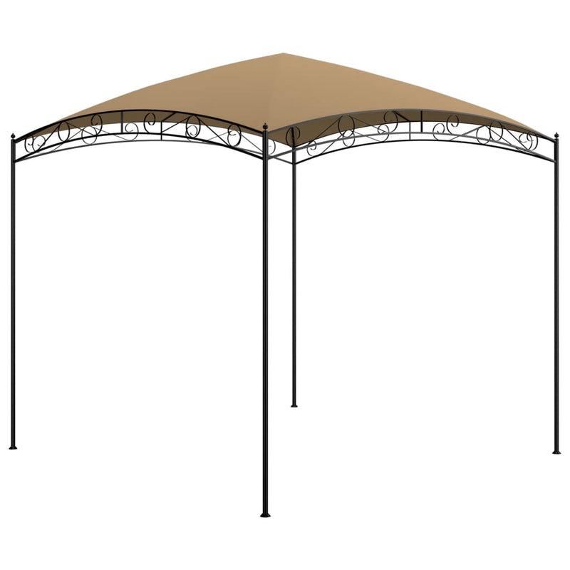 Afbeelding laden in galerijviewer, Vidaxl prieel 180 g m² 3x3x2,65 m taupe
