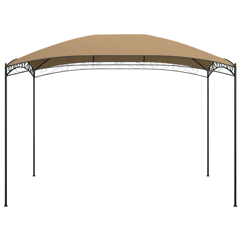 Afbeelding laden in galerijviewer, Vidaxl prieel 180 g m² 3x4x2,65 m taupe
