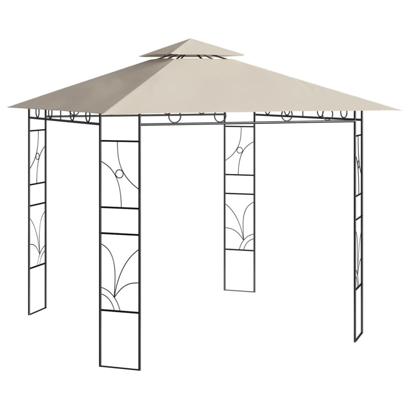 Afbeelding laden in galerijviewer, Vidaxl prieel 160 g m² 3x3x2,7 m crèmekleurig
