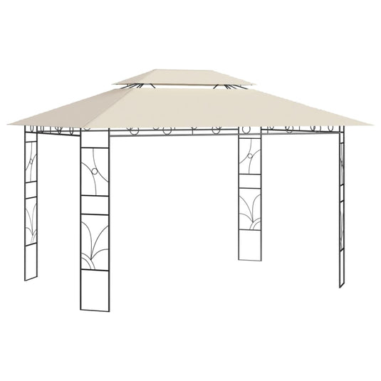 Vidaxl prieel 160 g m² 4x3x2,7 m crèmekleurig