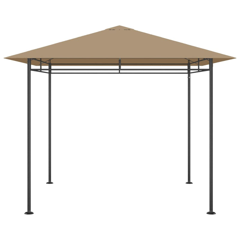 Afbeelding laden in galerijviewer, Vidaxl prieel 180 g m² 3x3x2,7 m taupe
