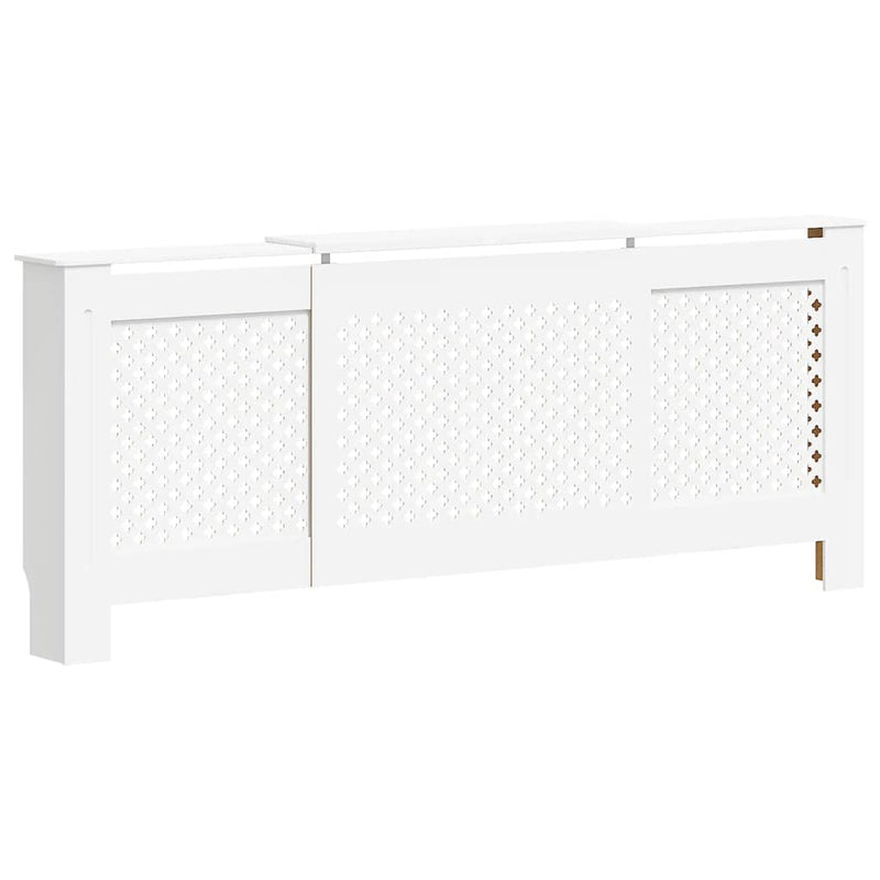 Afbeelding laden in galerijviewer, Vidaxl radiatorombouw 205 cm mdf wit
