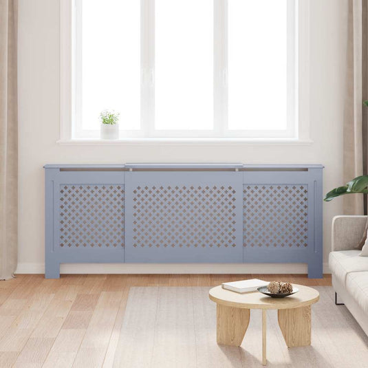 Vidaxl radiatorombouw 205 cm mdf grijs