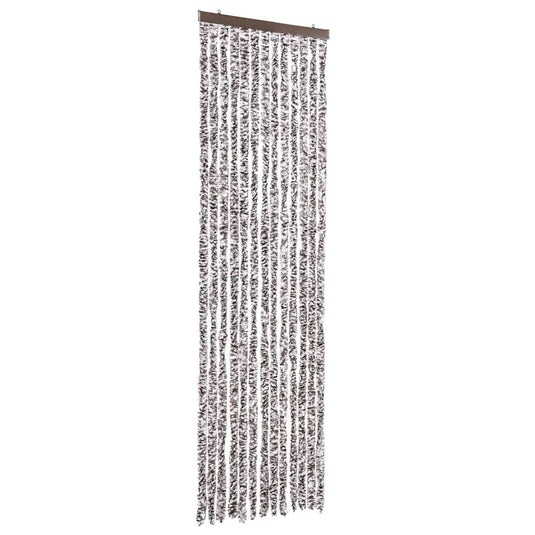 Vidaxl vliegengordijn 56x200 cm chenille bruin en beige