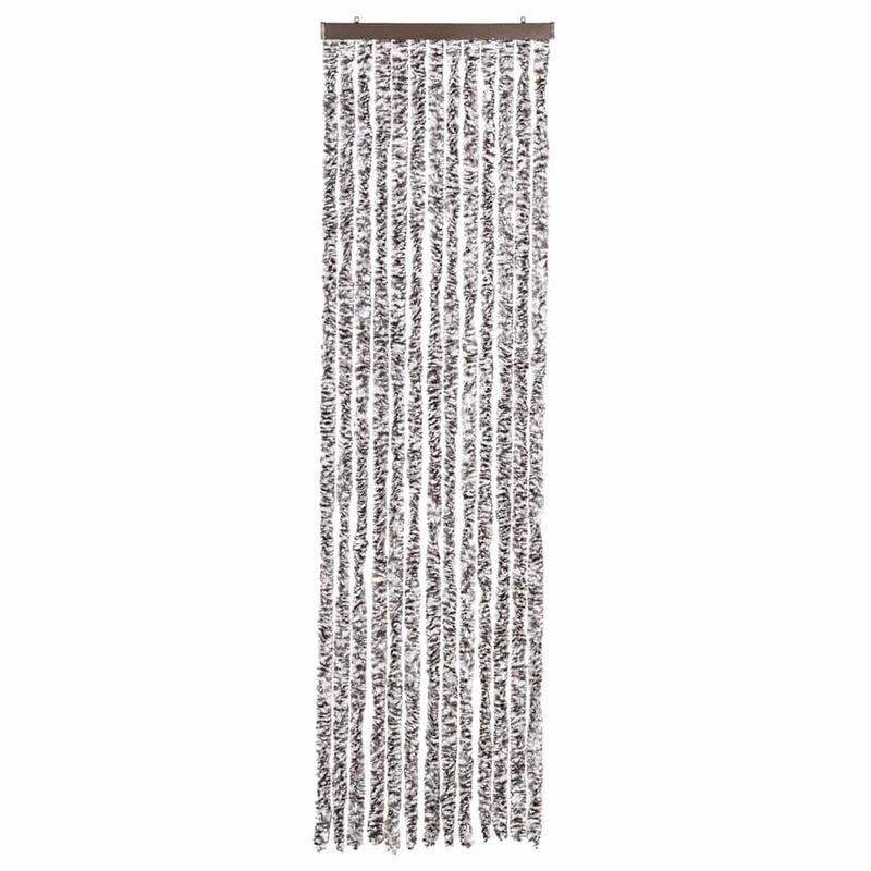 Afbeelding laden in galerijviewer, Vidaxl vliegengordijn 56x200 cm chenille bruin en beige

