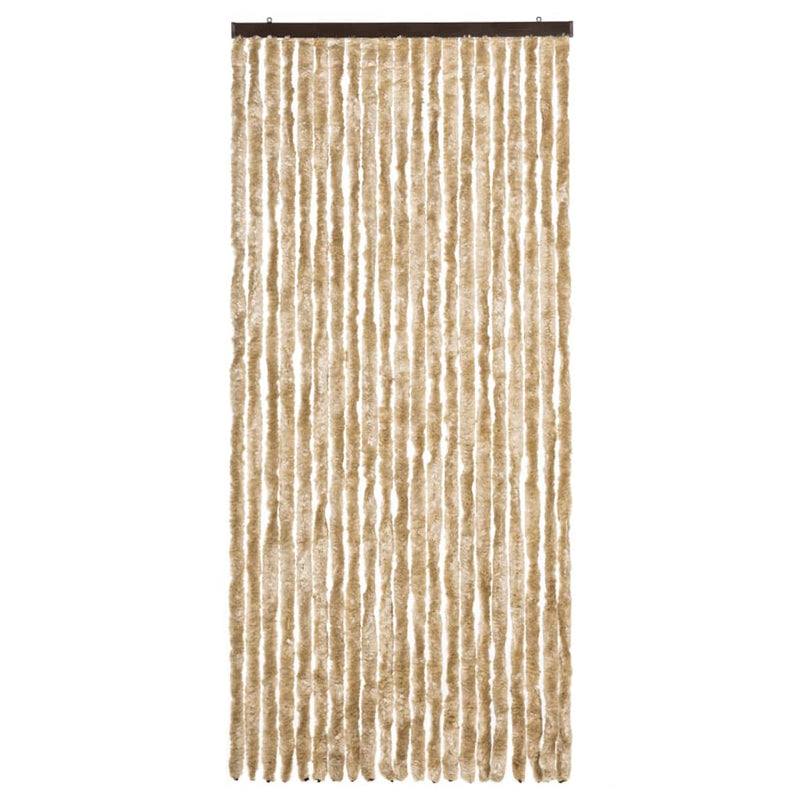 Afbeelding laden in galerijviewer, Vidaxl vliegengordijn 90x200 cm chenille beige

