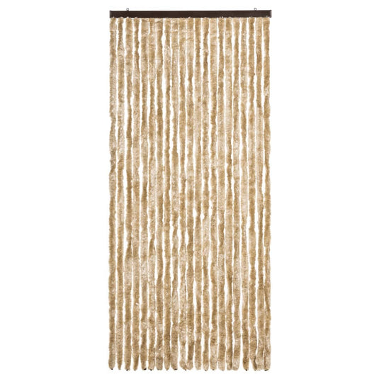 Vidaxl vliegengordijn 90x200 cm chenille beige