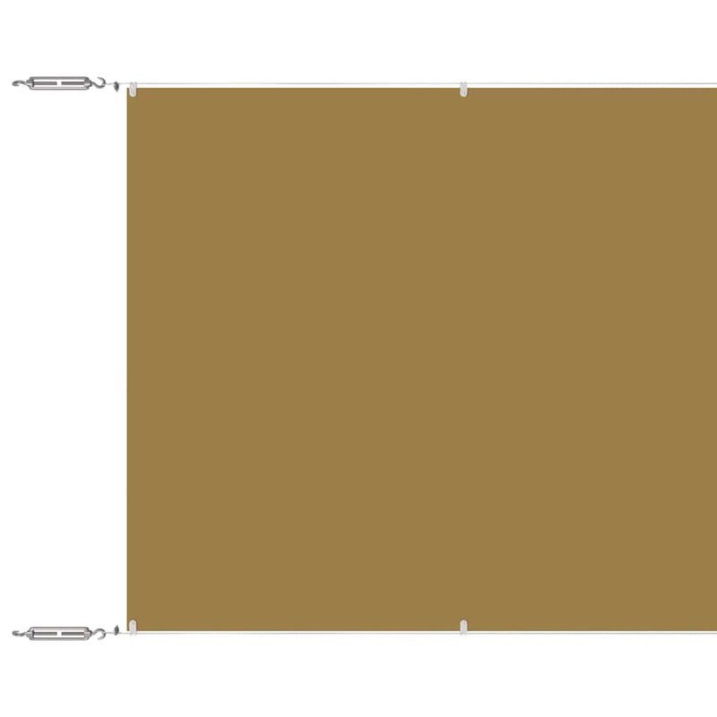 Afbeelding laden in galerijviewer, Vidaxl luifel verticaal 180x1000 cm oxford stof beige
