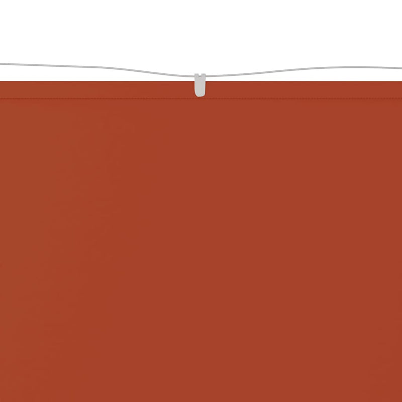Afbeelding laden in galerijviewer, Vidaxl luifel verticaal 60x1200 cm oxford stof terracottakleurig
