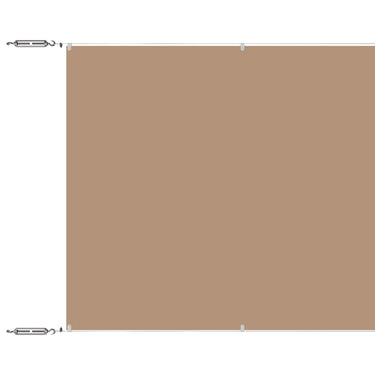 Vidaxl luifel verticaal 180x1200 cm oxford stof taupe