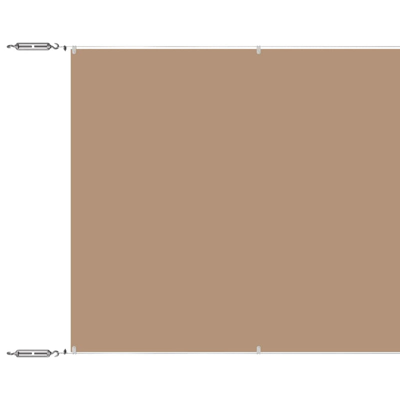 Afbeelding laden in galerijviewer, Vidaxl luifel verticaal 180x1200 cm oxford stof taupe
