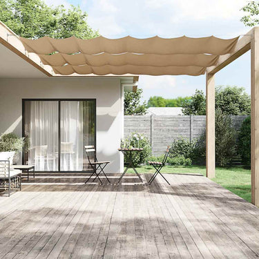 Vidaxl luifel verticaal 180x1200 cm oxford stof taupe