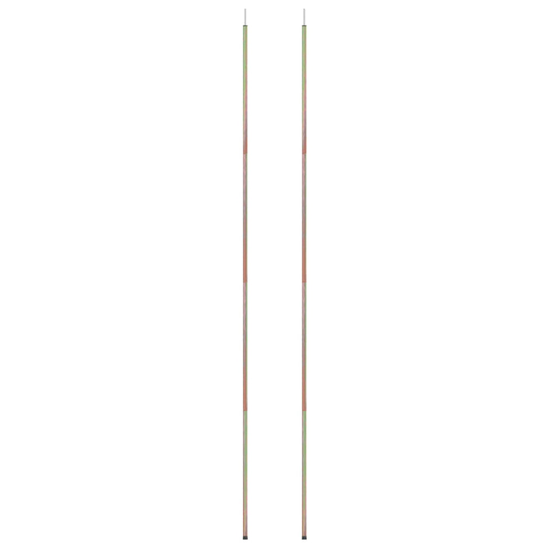 Afbeelding laden in galerijviewer, Vidaxl zonneschermpalen 2 st 250 cm gegalvaniseerd staal
