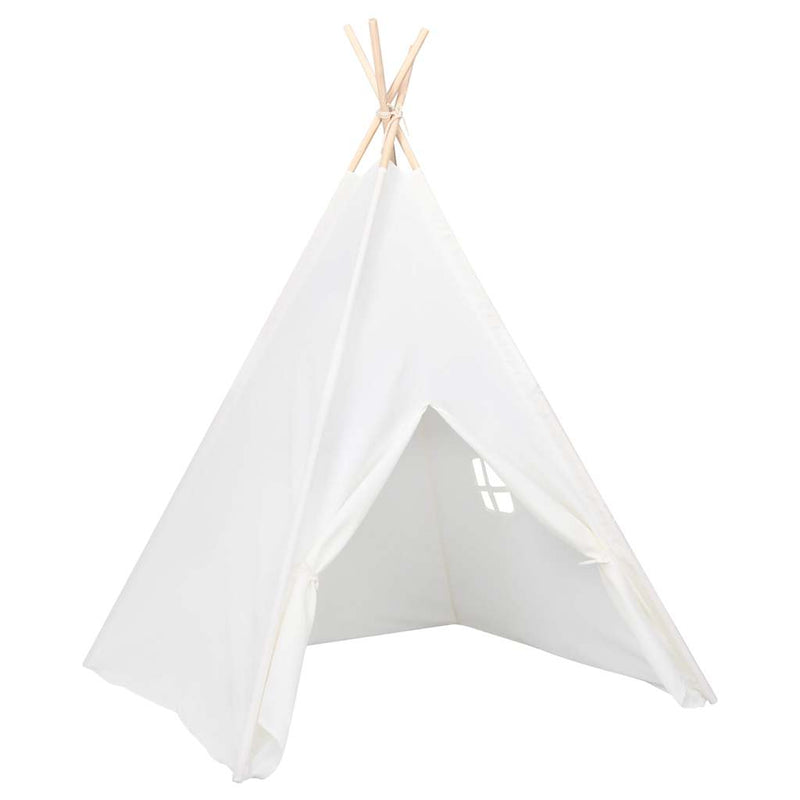 Afbeelding laden in galerijviewer, Vidaxl kindertipitent met tas 120x120x150 cm peachskin wit
