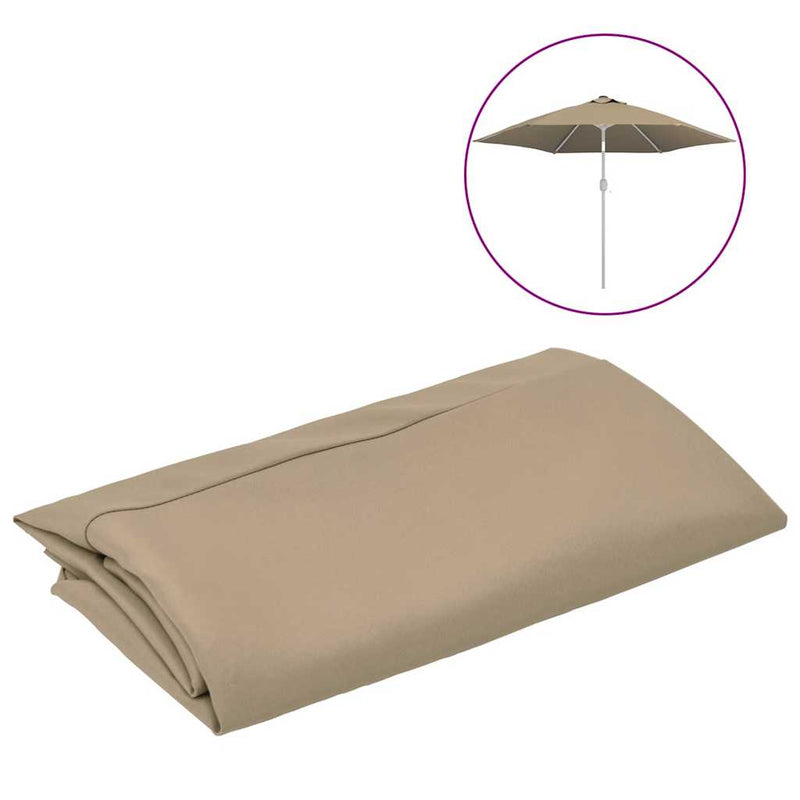 Afbeelding laden in galerijviewer, Vidaxl vervangingsdoek voor parasol 300 cm taupe
