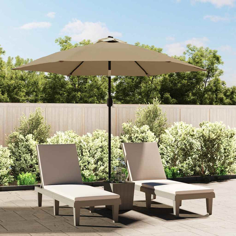 Afbeelding laden in galerijviewer, Vidaxl vervangingsdoek voor parasol 300 cm taupe
