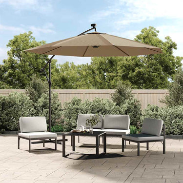 Vidaxl vervangende stof voor zweefparasol taupe 350 cm