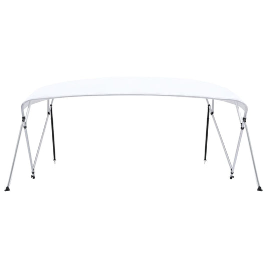 Vidaxl biminitop 4-boogs 243x(230-244)x137 cm wit