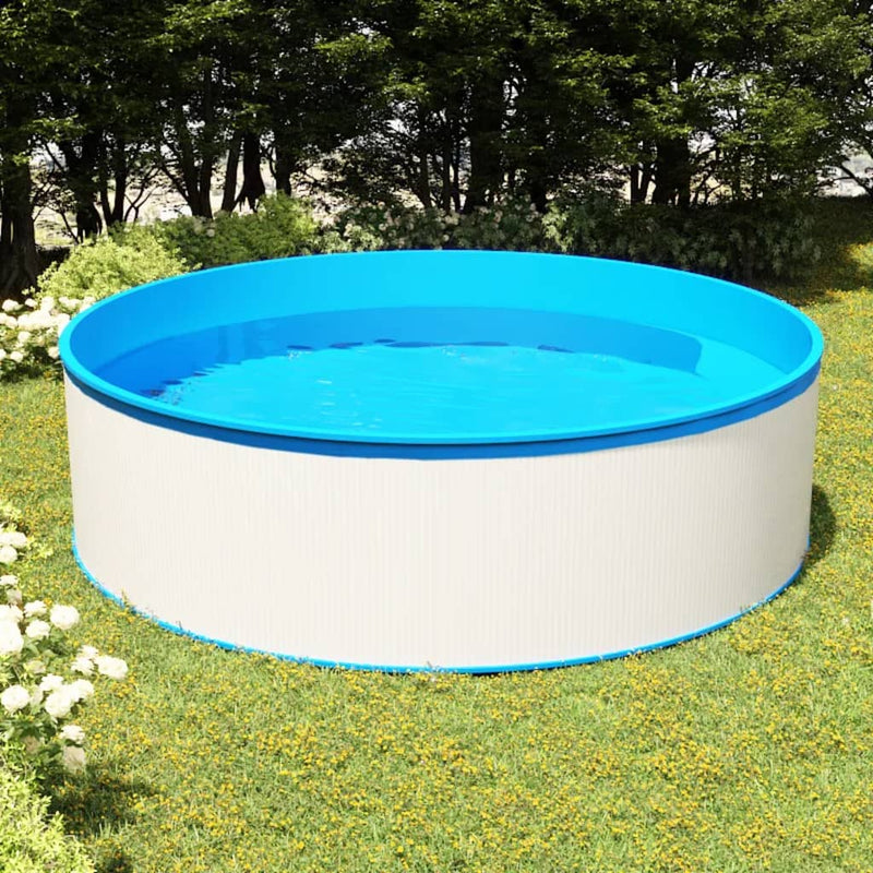 Afbeelding laden in galerijviewer, VidaXL Splasher pool 350x90 cm wit
