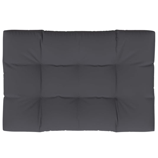 Vidaxl palletkussen 120x80x12 cm stof antracietkleurig