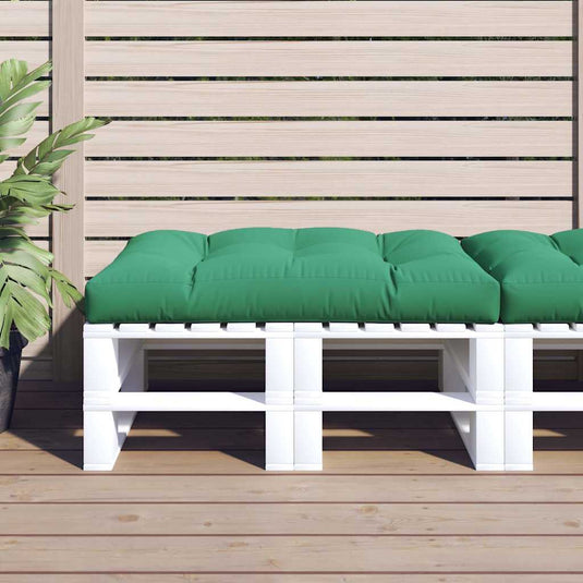 Vidaxl palletkussen 120x80x12 cm stof groen