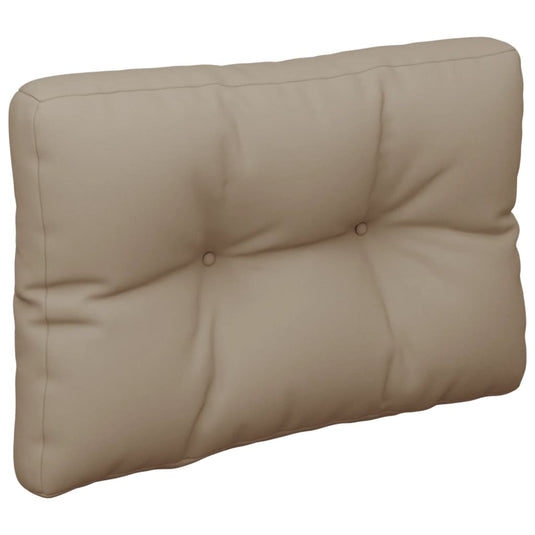 Vidaxl palletkussen 50x40x12 cm stof taupe