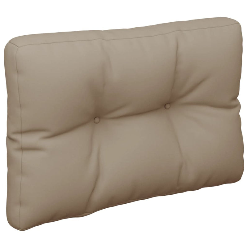 Afbeelding laden in galerijviewer, Vidaxl palletkussen 50x40x12 cm stof taupe
