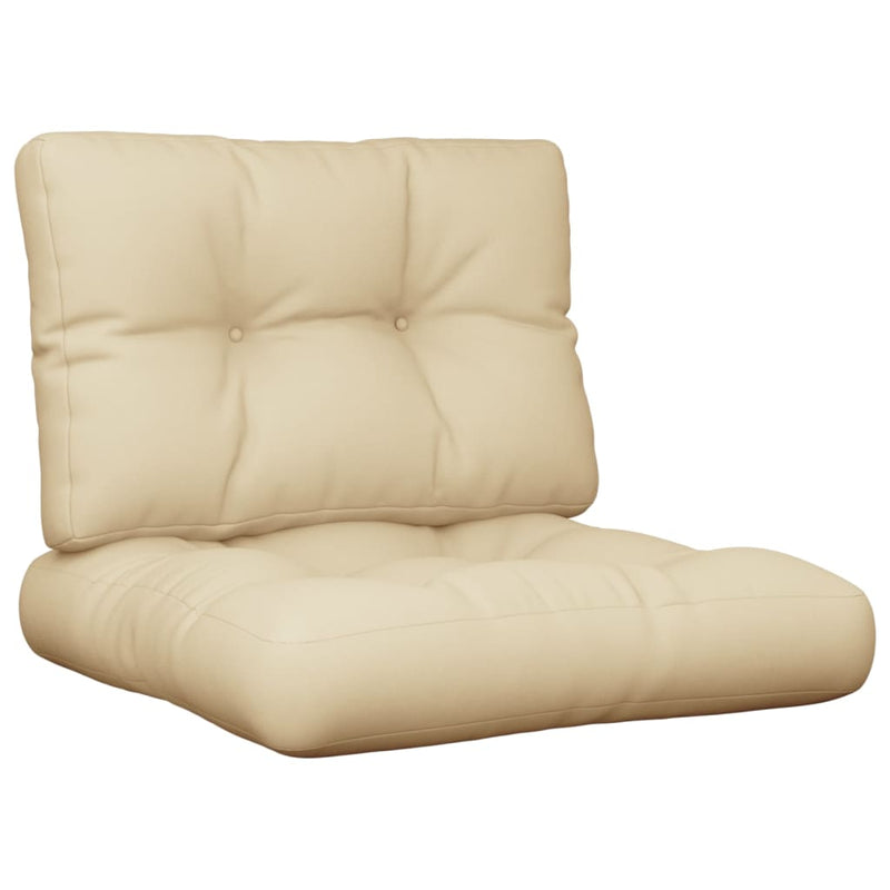 Afbeelding laden in galerijviewer, Vidaxl palletkussens 2 st stof beige
