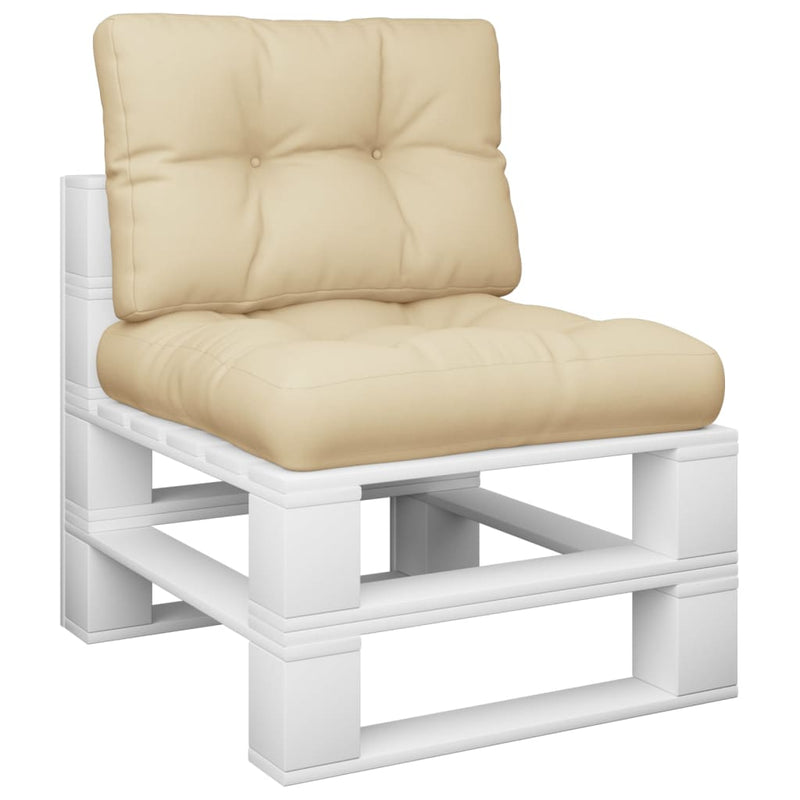 Afbeelding laden in galerijviewer, Vidaxl palletkussens 2 st stof beige
