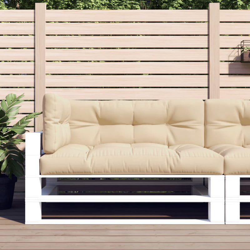 Afbeelding laden in galerijviewer, VidaXL Palletkussens 3 st stof beige
