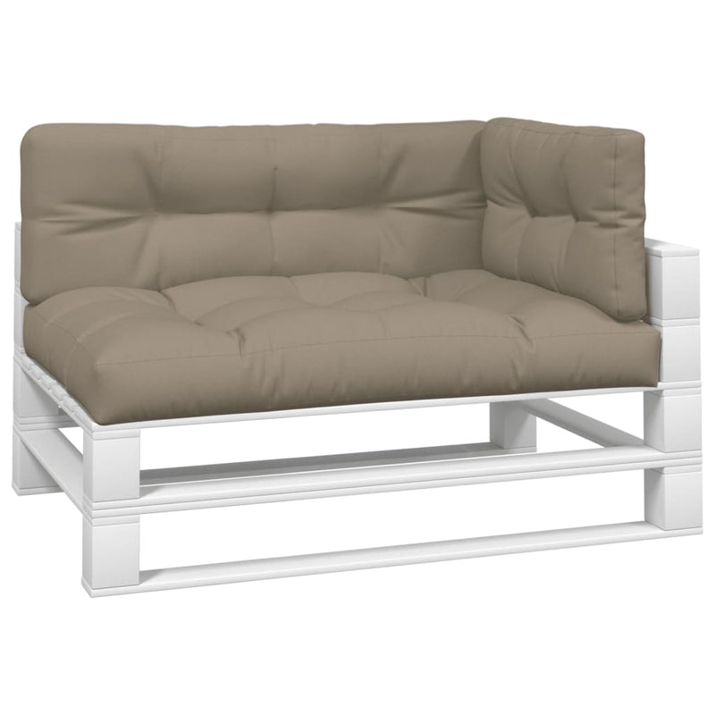 Afbeelding laden in galerijviewer, VidaXL Palletkussens 3 st stof taupe
