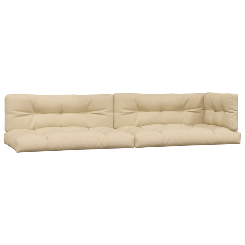 Afbeelding laden in galerijviewer, Vidaxl palletkussens 5 st stof beige
