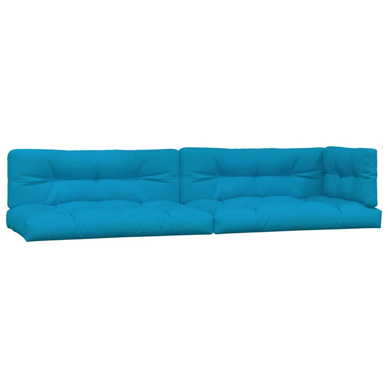 Afbeelding laden in galerijviewer, Vidaxl palletkussens 5 st stof blauw
