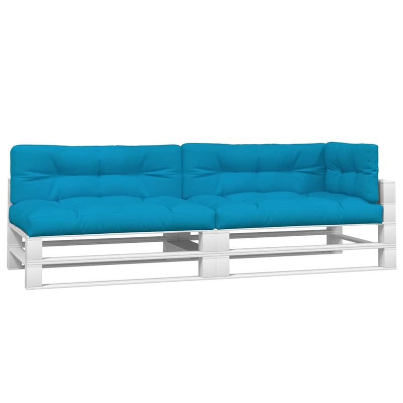 Afbeelding laden in galerijviewer, Vidaxl palletkussens 5 st stof blauw
