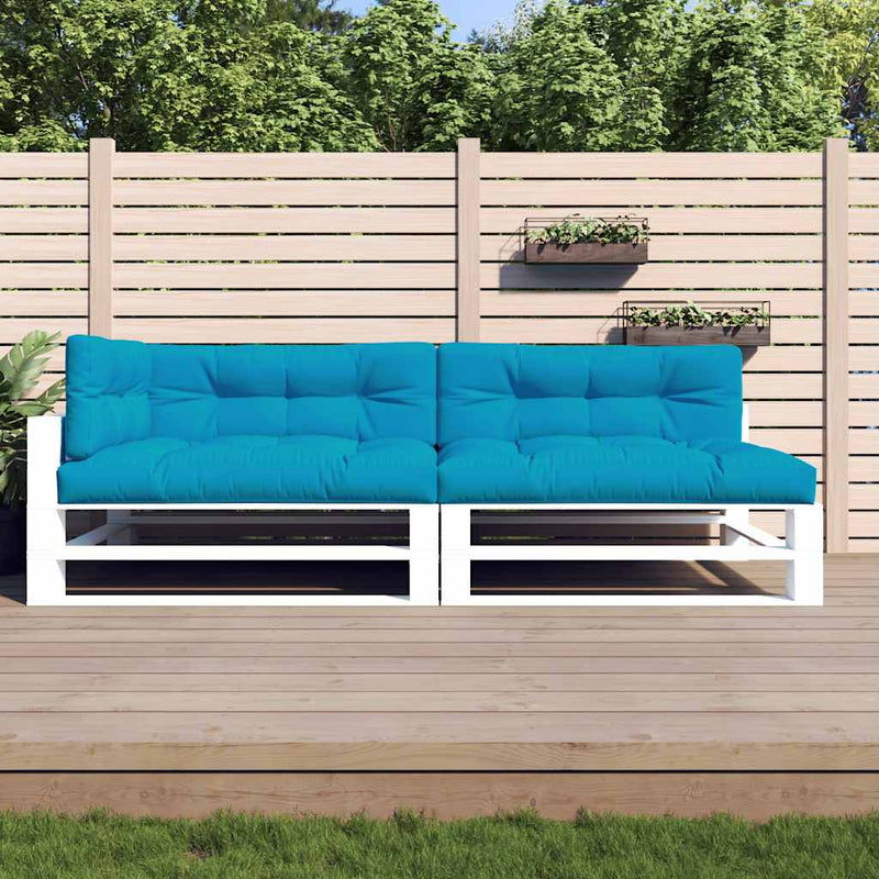 Afbeelding laden in galerijviewer, Vidaxl palletkussens 5 st stof blauw

