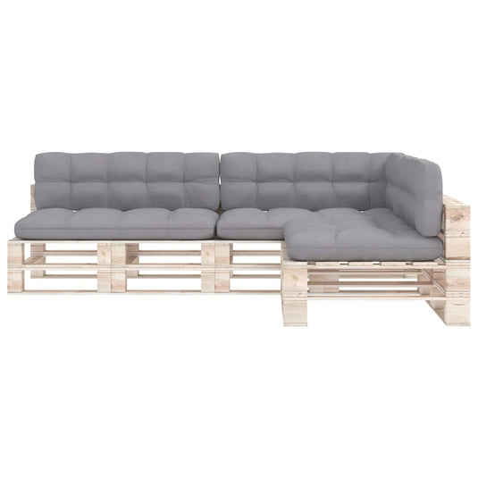 Vidaxl bankkussens pallet 7 st grijs