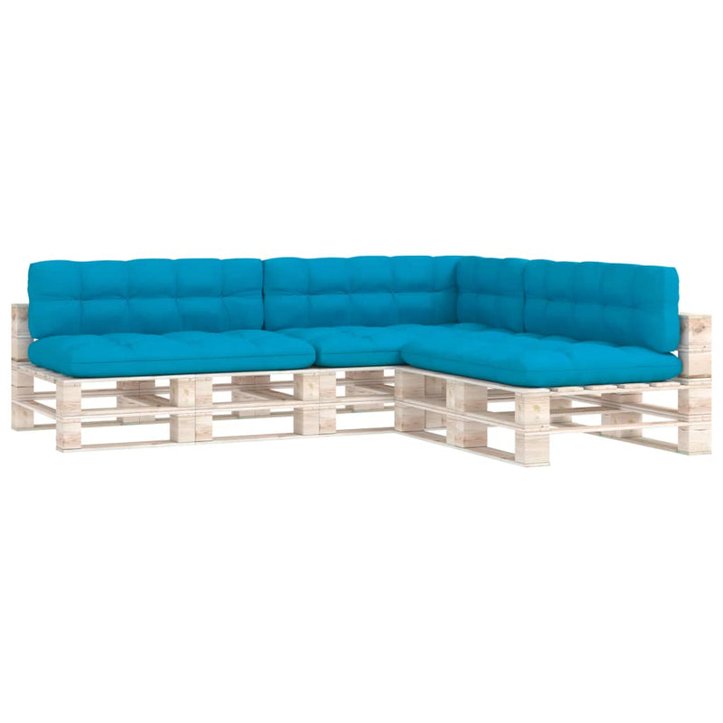 Afbeelding laden in galerijviewer, VidaXL Bankkussens pallet 7 st blauw
