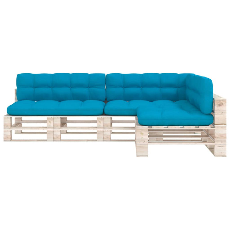 Afbeelding laden in galerijviewer, VidaXL Bankkussens pallet 7 st blauw
