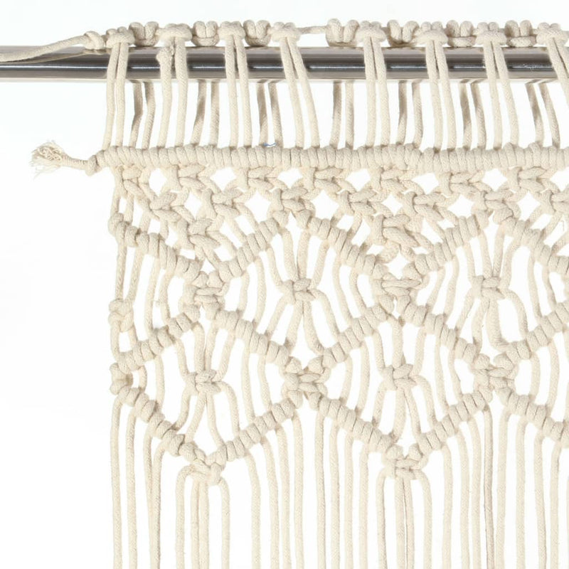 Afbeelding laden in galerijviewer, Vidaxl gordijn macramé 140x240 cm katoen
