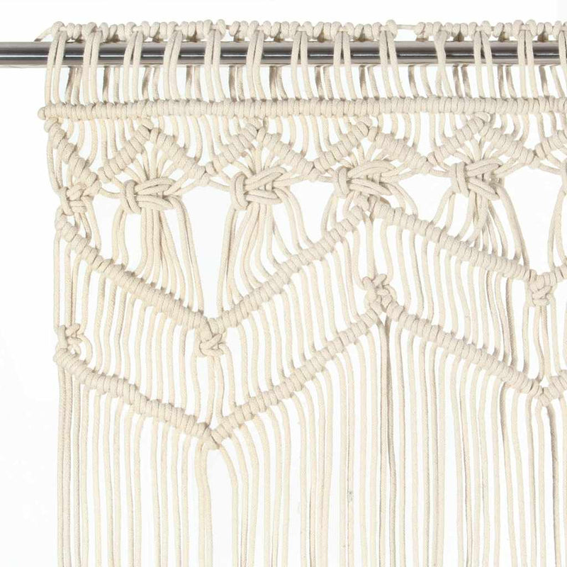 Afbeelding laden in galerijviewer, Vidaxl gordijn macramé 140x240 cm katoen
