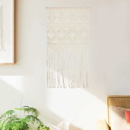 Vidaxl wandhanger macramé 40x80 cm katoen