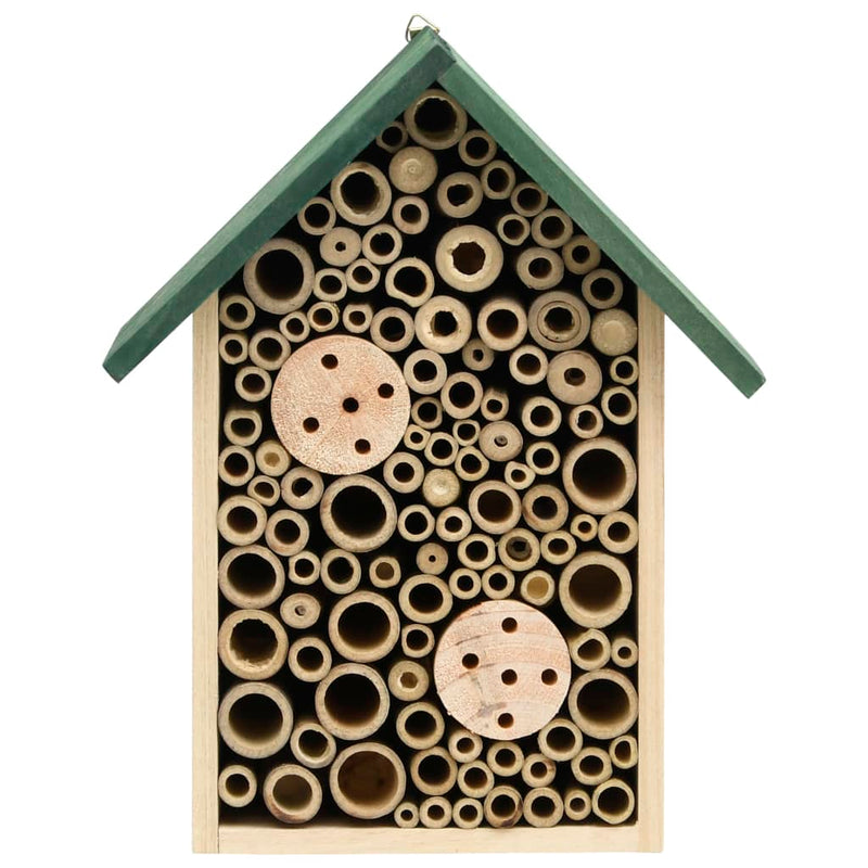 Afbeelding laden in galerijviewer, Vidaxl insectenhotels 2 st 23x14x29 cm massief vurenhout
