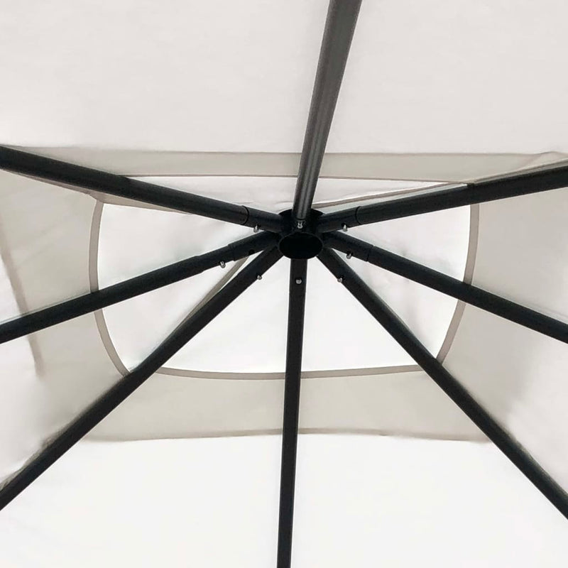 Afbeelding laden in galerijviewer, Vidaxl prieel 160 g m² 3x3x2,6 m crèmekleurig
