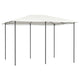 Vidaxl prieel 160 g m² 3x4x2,6 m crèmekleurig