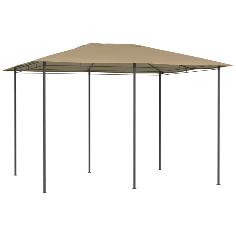 Afbeelding laden in galerijviewer, Vidaxl prieel 160 g m² 3x4x2,6 m taupe
