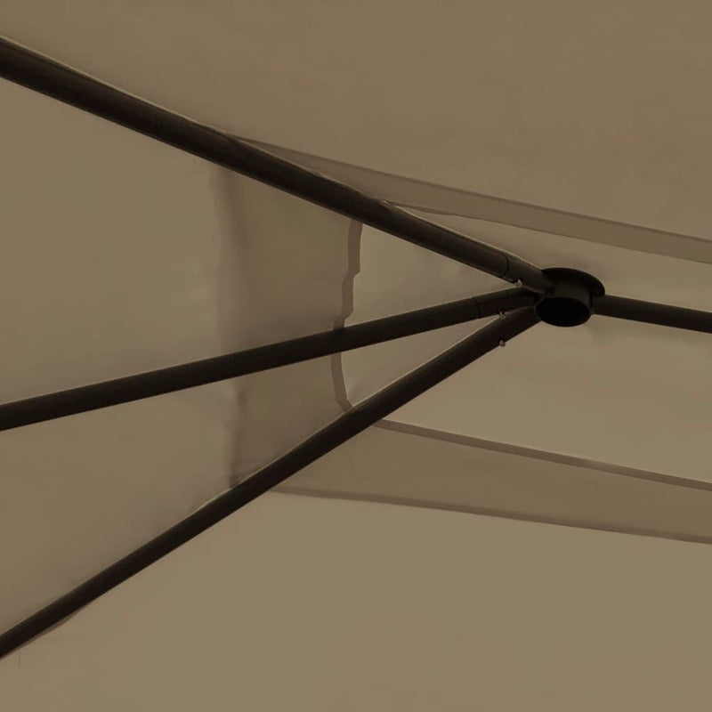 Afbeelding laden in galerijviewer, Vidaxl prieel 160 g m² 3x4x2,6 m taupe
