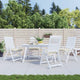 VidaXL Stoelkussens 4 st 50x50x7 cm oxford stof crèmewit