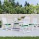 Vidaxl stoelkussens 4 st 50x50x7 cm oxford stof groen